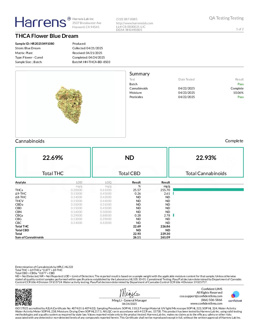 Bulk Premium THC-A Flower - Blue Dream 1oz - Image 2