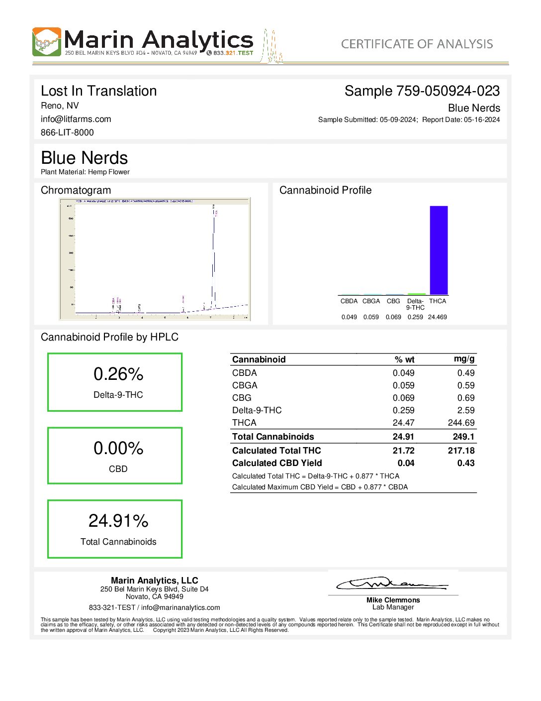 Bulk Premium THC-A Flower - Blue Nerdz 1oz - Image 2