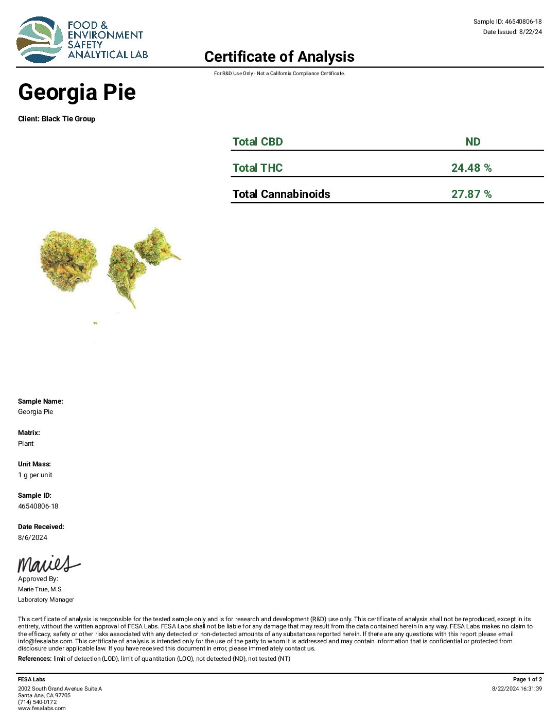 Bulk Premium THC-A Flower - Georgia Pie 1oz 🥧 - Image 2