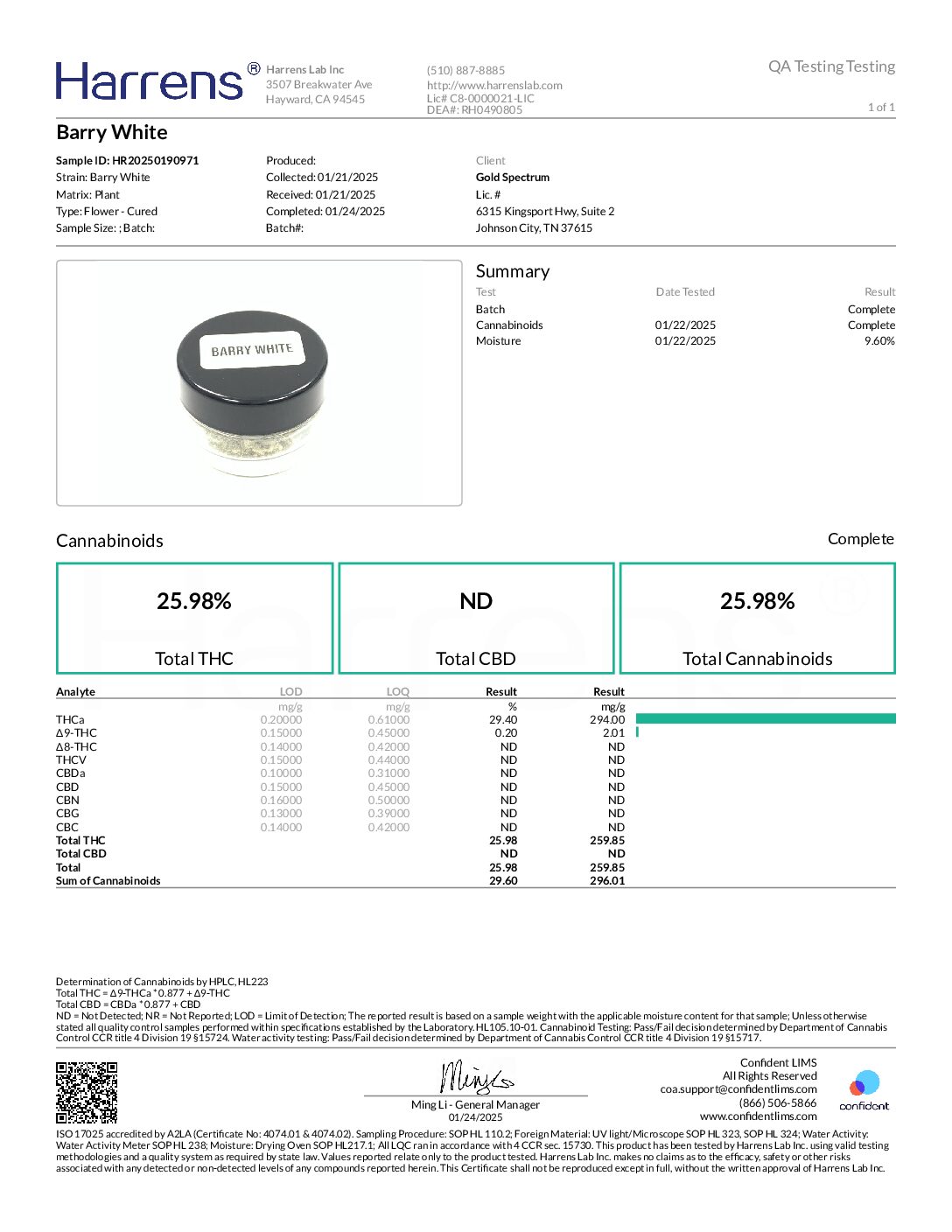 Bulk Premium THC-A Flower - Berry White 1oz - Image 2