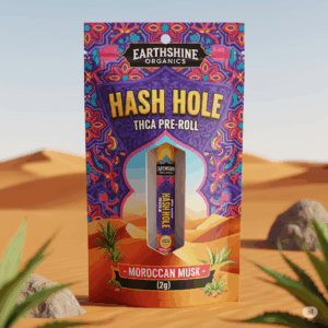 Earthshine Organics Hash Hole THCa Pre-Roll - Moroccan Musk 2G