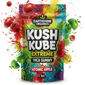 Earthshine Organics Kush Kube Extreme THCa Gummy - Atomic Apple 🍎 1ct