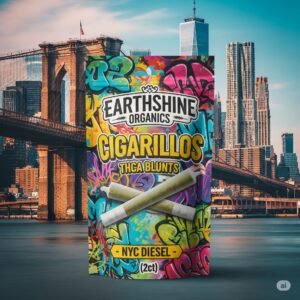 Earthshine Organics Cigarillos THCa Blunts - NYC Diesel ⛽ (2ct)