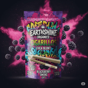 Earthshine Organics Cigarillos THCa Blunts - Blackberry Smoke (2ct)