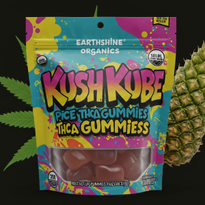 Earthshine Organics Kush Kube Extreme THCa Gummy - Pineapple Express 🍍 1ct