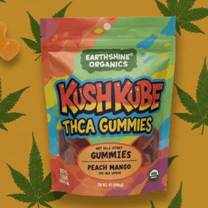 Earthshine Organics Kush Kube Extreme THCa Gummy - Peach Mango 🍑 1ct