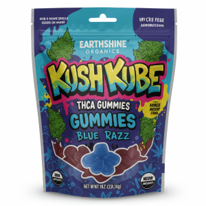 Earthshine Organics Kush Kube Extreme THCa Gummy - Blue Razz 1ct