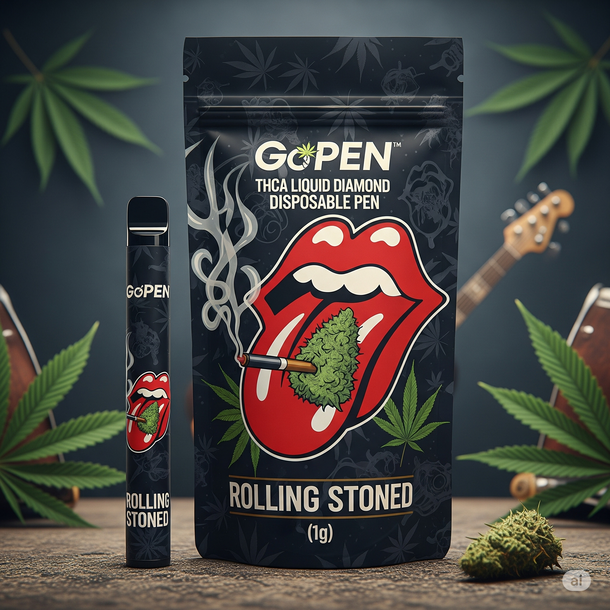 GoPen THCa Liquid Diamond Disposable - Rolling Stoned (1g)