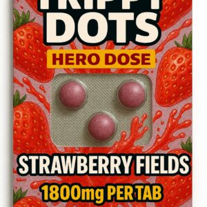 Trippy Dots Hero Dose - Strawberry Fields 🍓(1800mg)