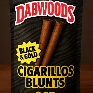 Dabwoods Cigarillos THCA Blunts - Black & Gold (2ct)