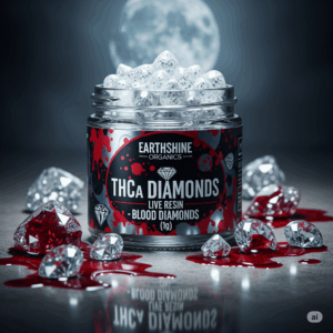 Earthshine Organics THCa Diamonds in Live Resin - Blood Diamonds (1g)