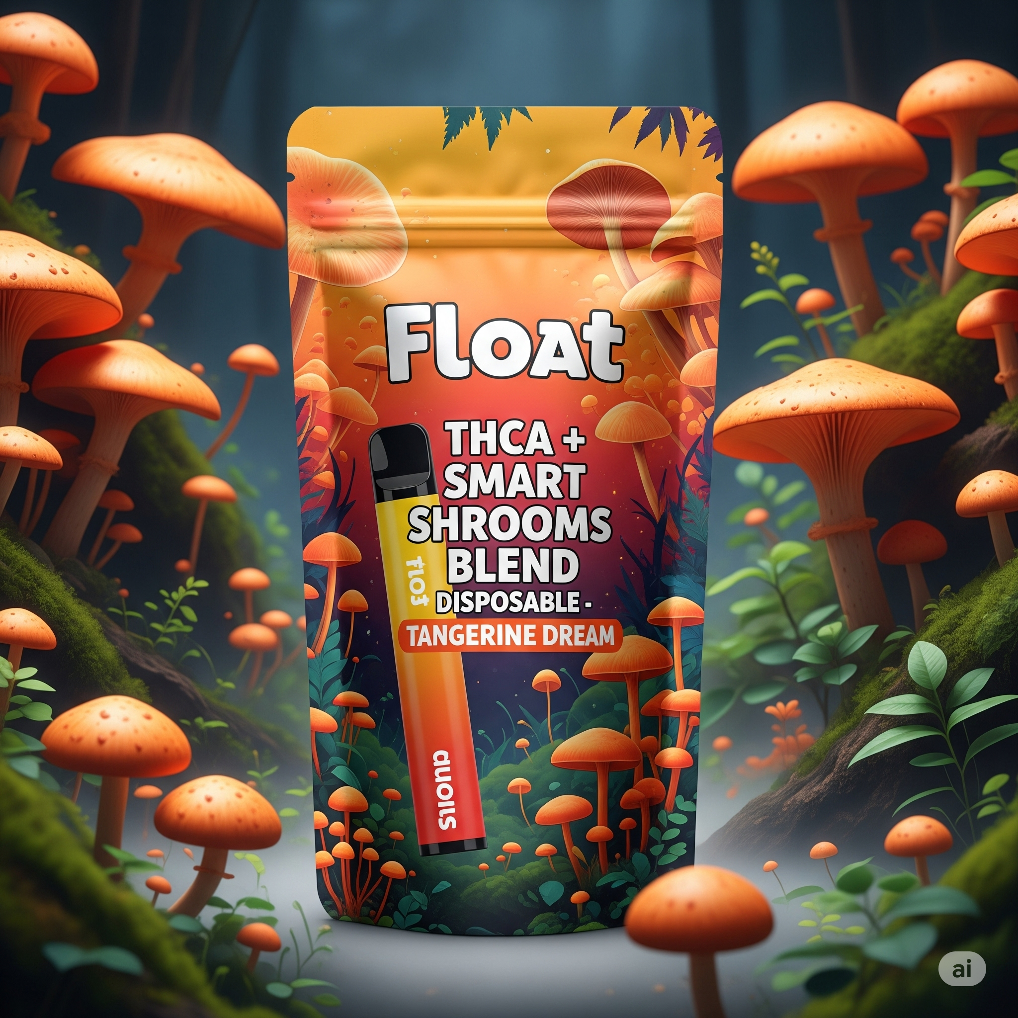 Float Smart Shroom Blend Disposable - Tangerine Dream π - Image 3