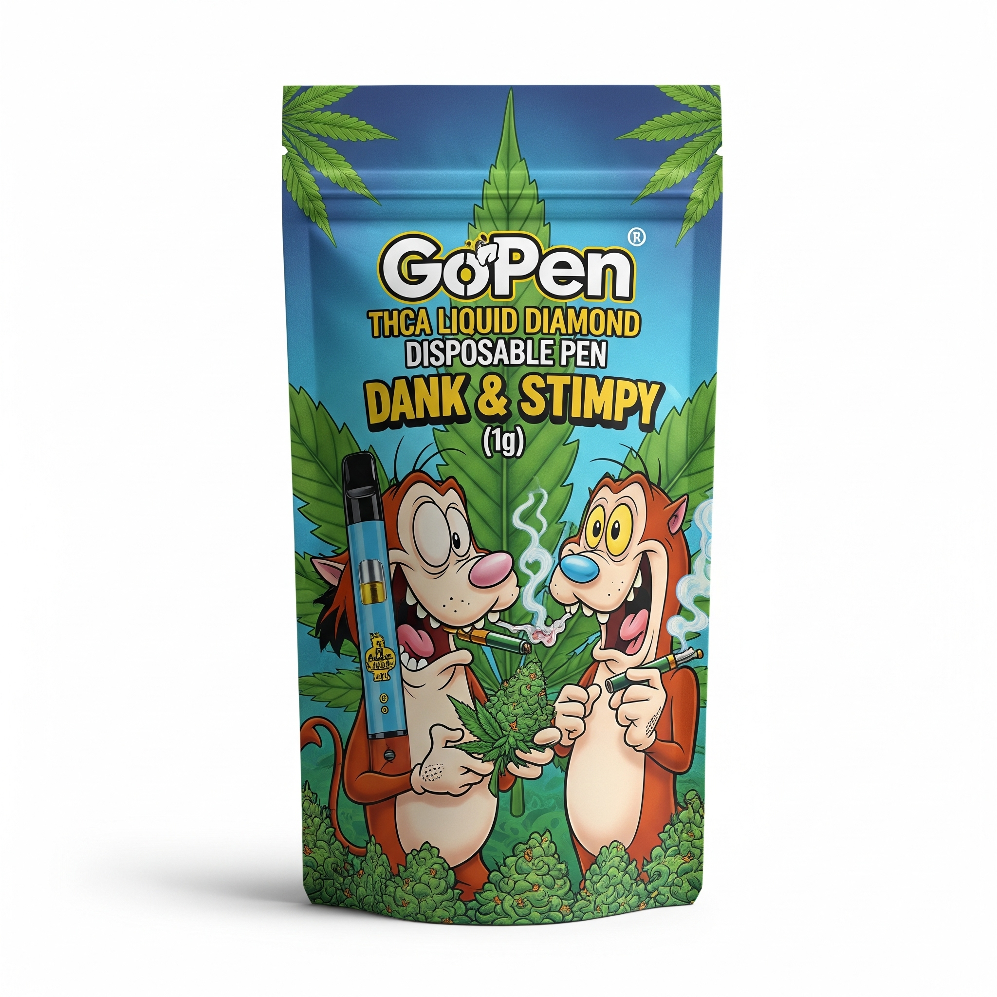 GoPen THCa Liquid Diamond Disposable - Dank & Stimpy (1g) - Image 4