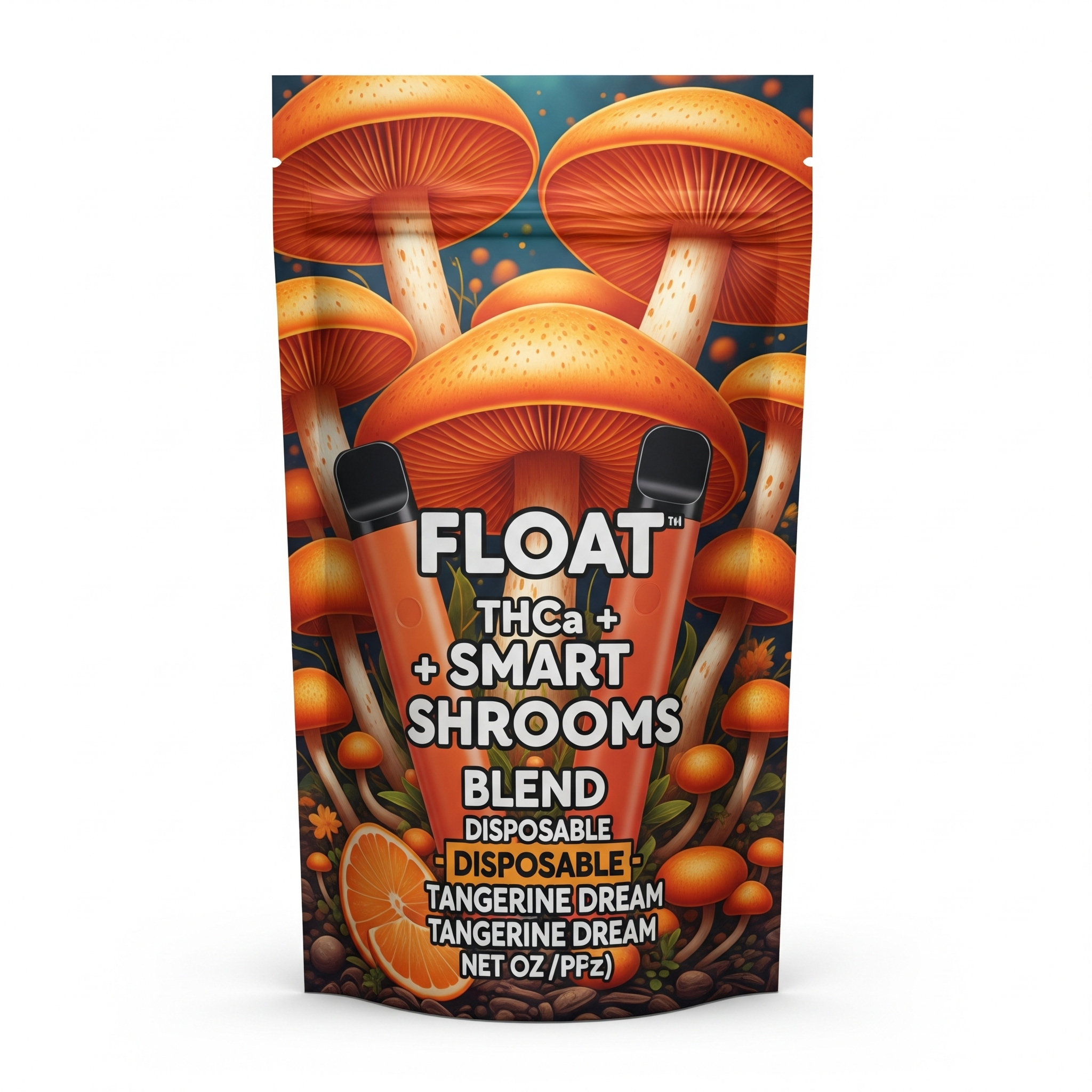 Float Smart Shroom Blend Disposable - Tangerine Dream π - Image 2