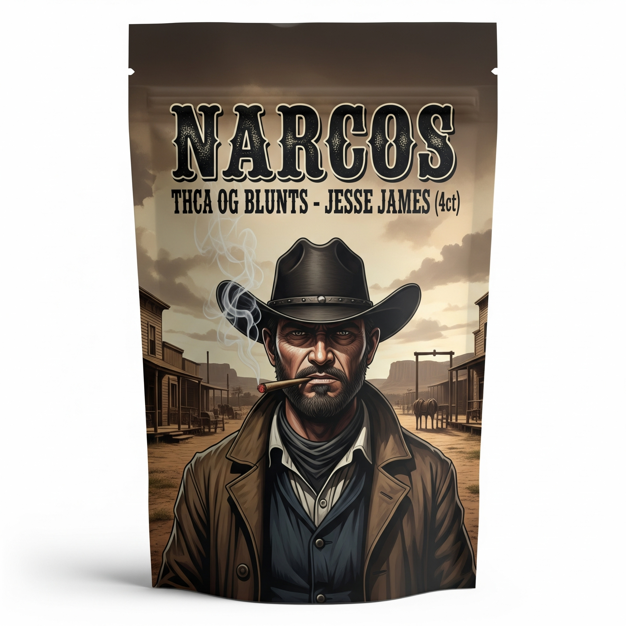 Narcos THCA OG Blunts - Jesse James (4ct) - Image 2