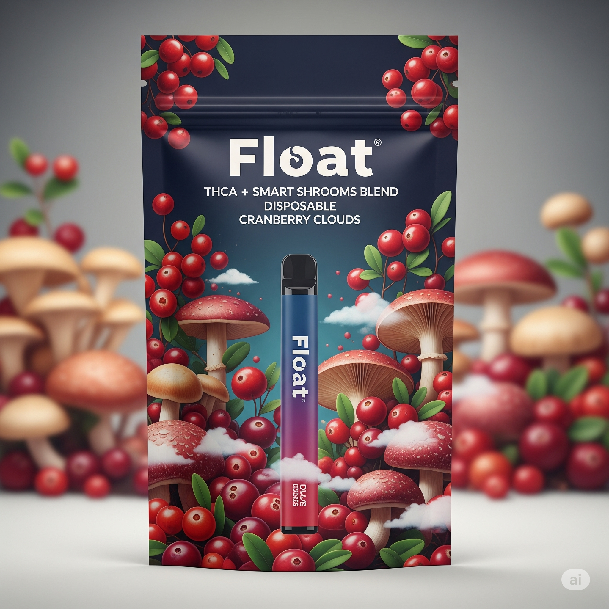 Float Smart Shroom Blend Disposable - Cranberry Clouds