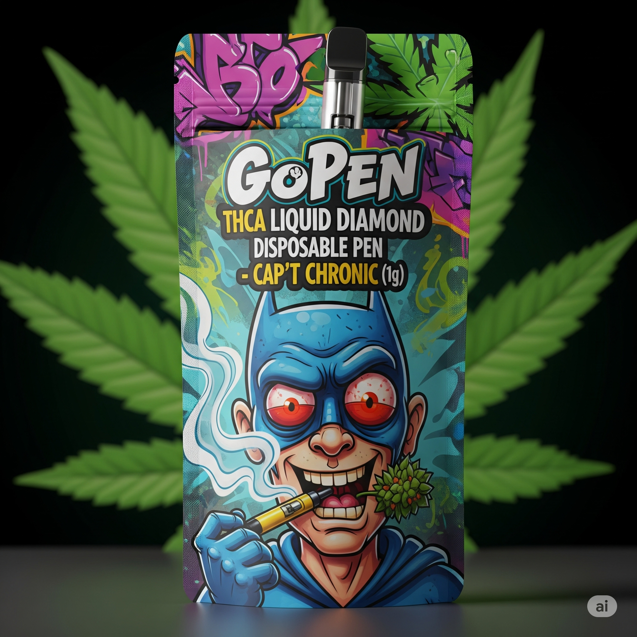 GoPen THCa Liquid Diamond Disposable - Cap't Chronic (1g)