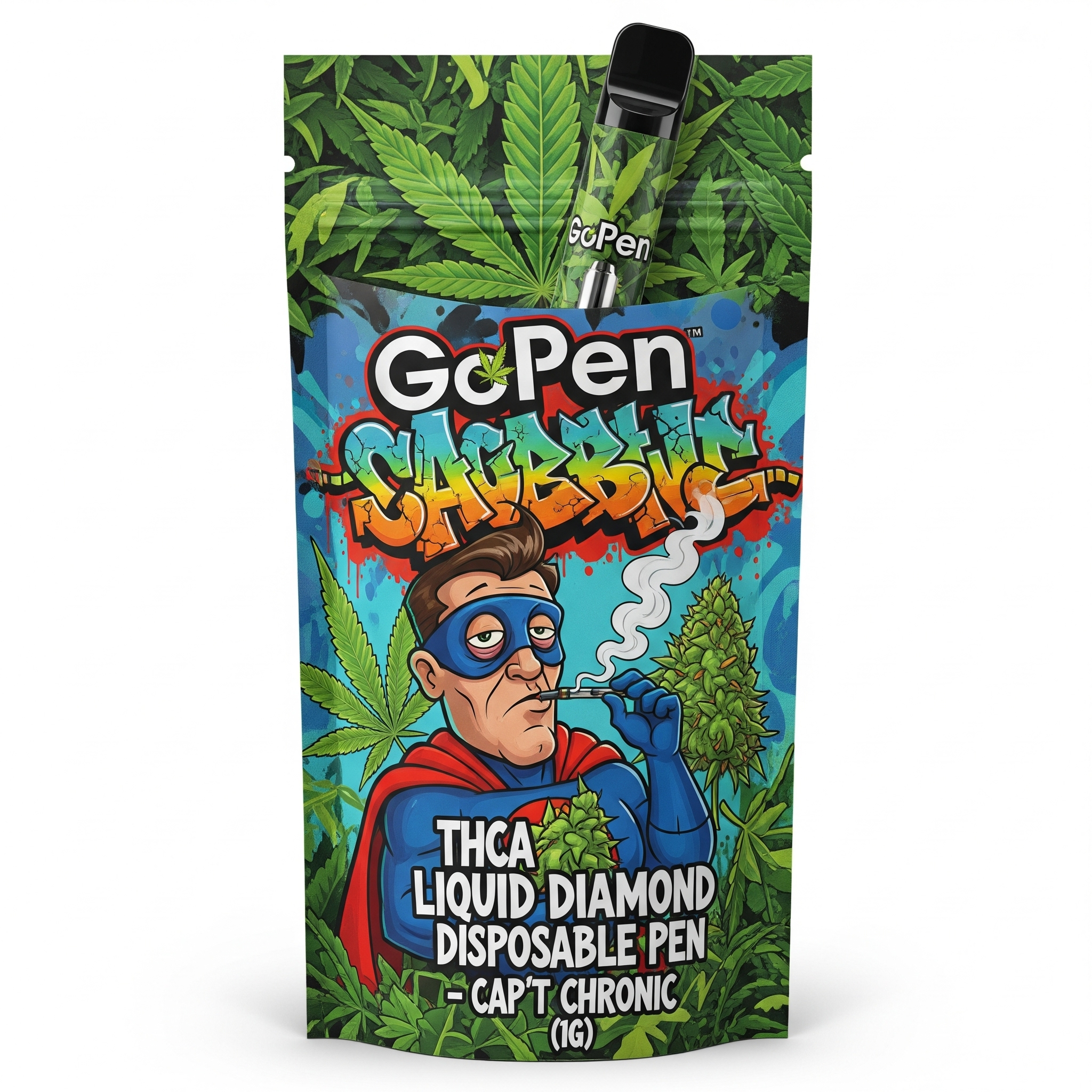 GoPen THCa Liquid Diamond Disposable - Cap't Chronic (1g) - Image 4
