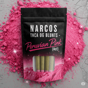 Narcos THCa OG Blunts - Peruvian Pink 🩷 (4ct)