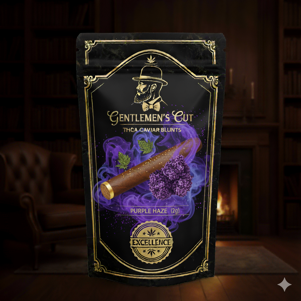 Gentlemen's Cut THCA Caviar Blunt - Purple Haze (2g)