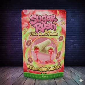 Sugar Rush THCa Donut Rolls - Watermelon Gushers (2ct)