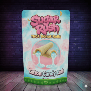 Sugar Rush THCa Donut Rolls - Cotton Candy Kush (2ct)