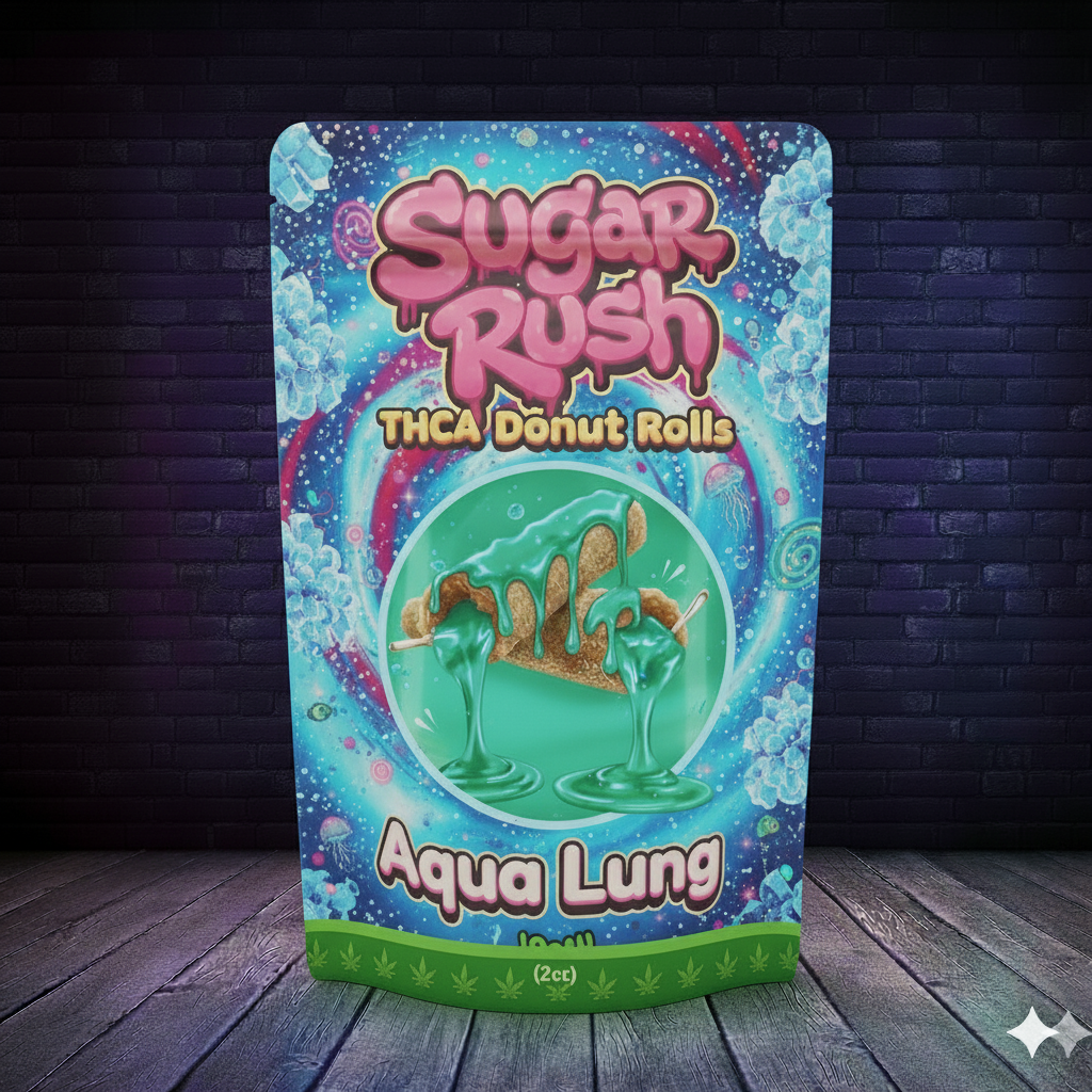 Sugar Rush THCa Donut Rolls - Aqua Lung (2ct)