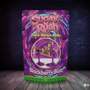 Sugar Rush THCa Donut Rolls - Blackberry Buzz (2ct)