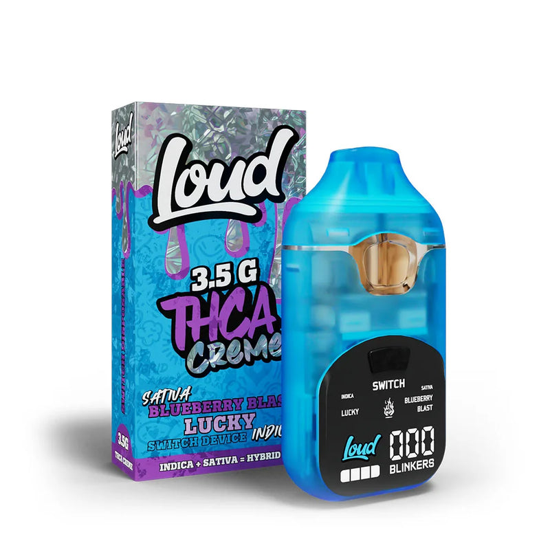Loud THCa Creme Switch Disposable 3.5 Gram - Blueberry Blast (Sativa) / Lucky (Indica)