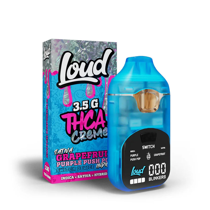 Loud THCa Creme Switch Disposable 3.5 Gram - Blueberry Blast (Sativa) / Lucky (Indica) - Image 3