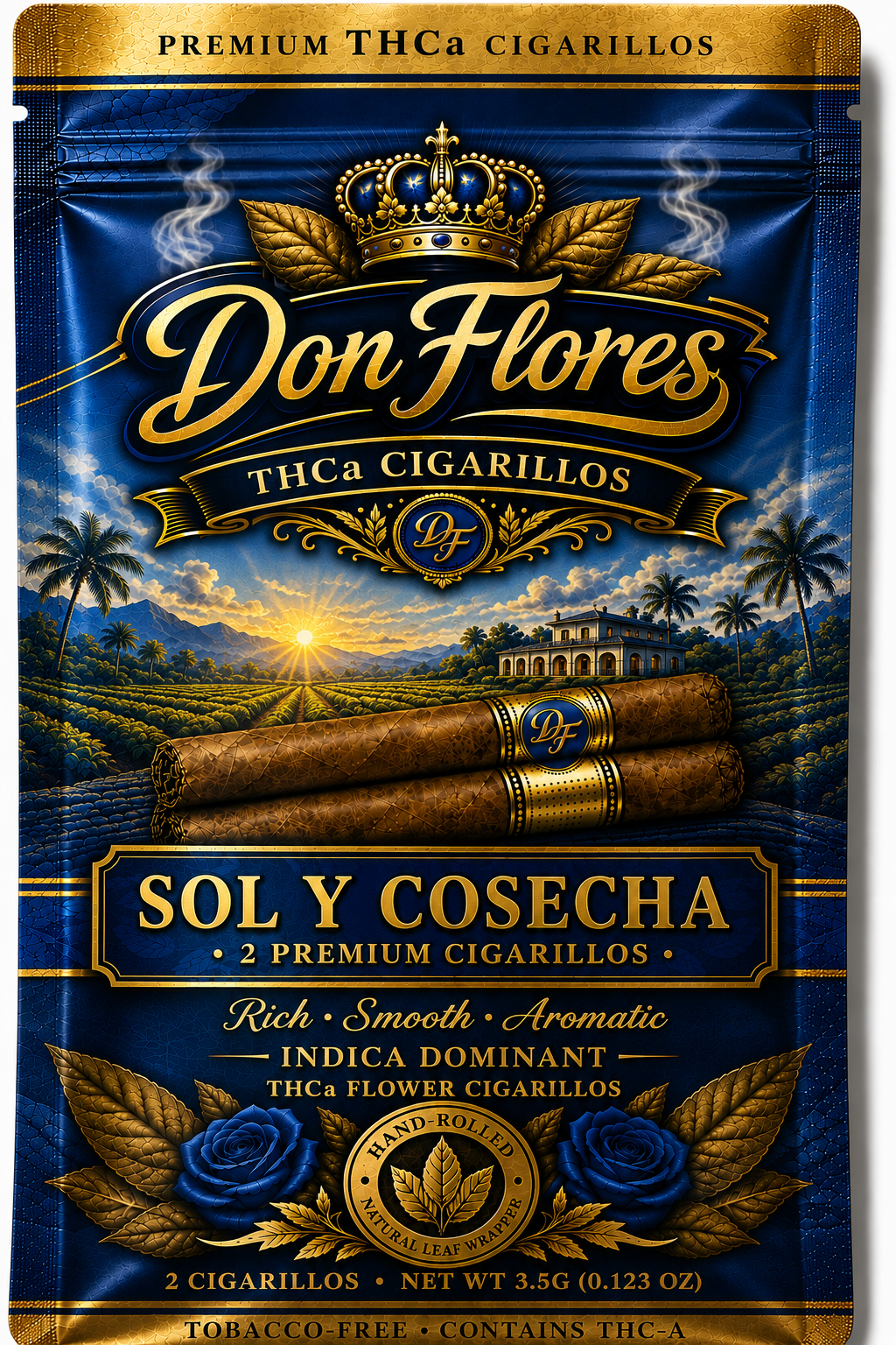 Don Flores Premium THCa Cigarillos – Sol y Cosecha(2pk)