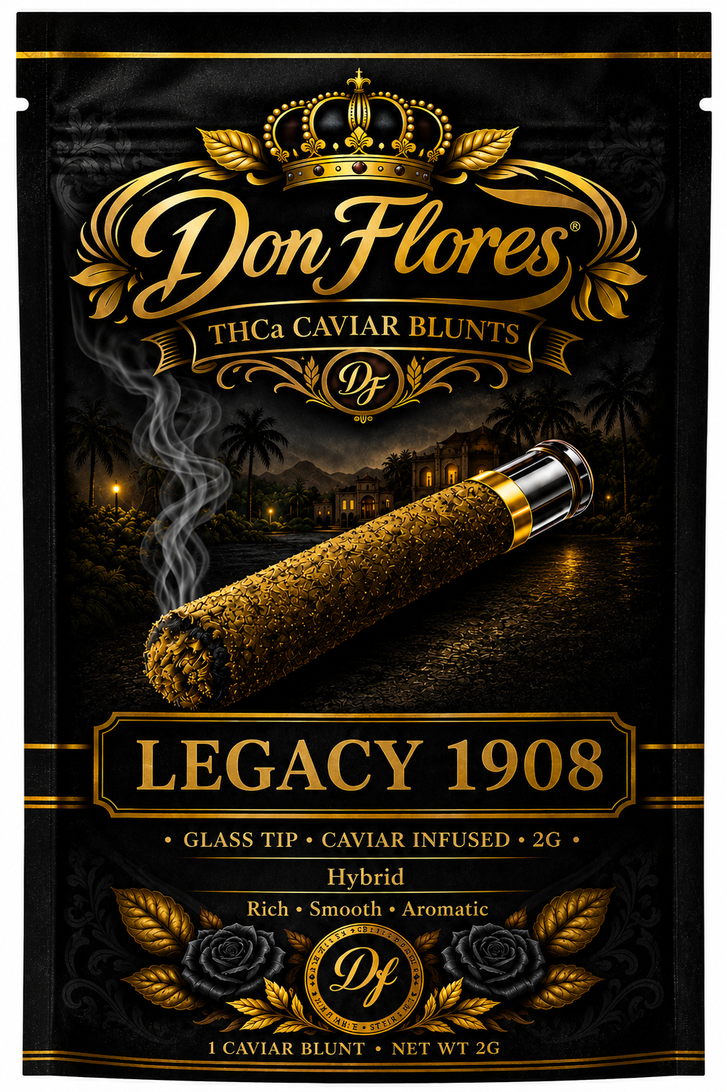 Don Flores THCa Caviar Blunts – Legacy 1908 (2g)