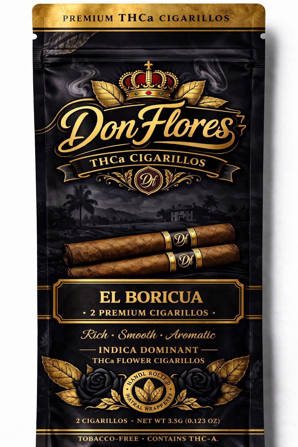 Don Flores Premium THCa Cigarillos - El Borica (2pk)