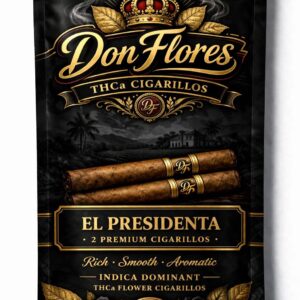 Don Flores Premium THCa Cigarillos - El Presidenta (2pk)
