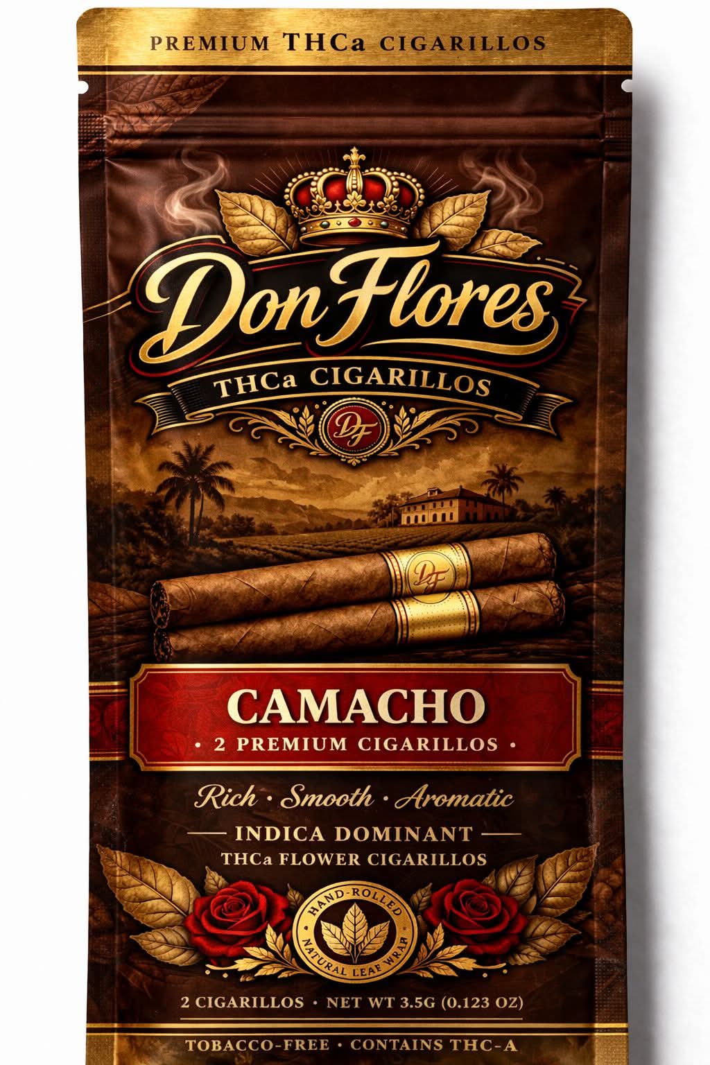 Don Flores Premium THCa Cigarillos - Camacho (2pk)