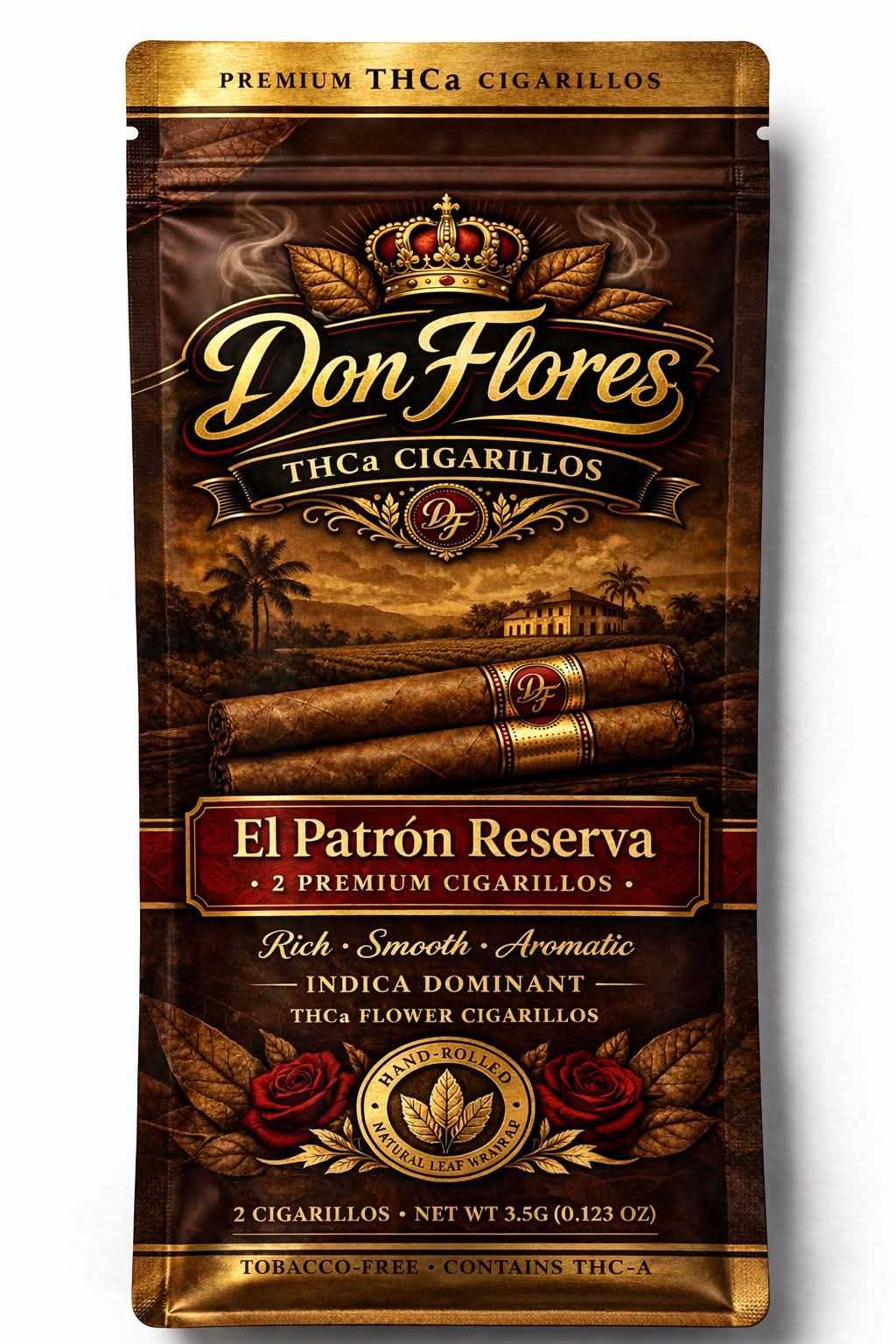 Don Flores Premium THCa Cigarillos - El Patron Reserva (2pk)