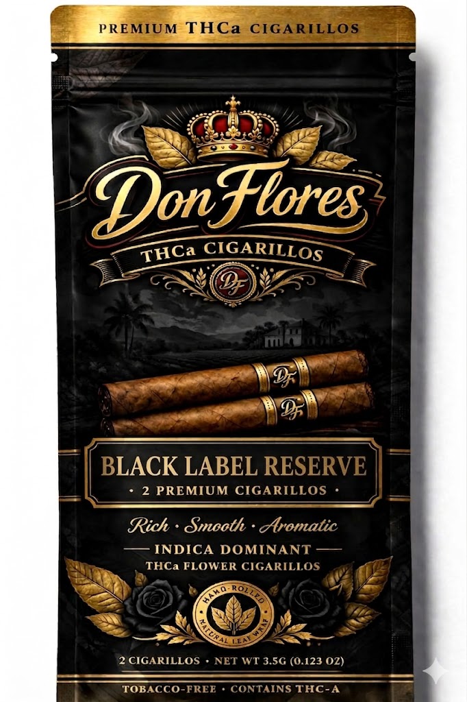 Don Flores Premium THCa Cigarillos - Black Label Reserve (2pk)