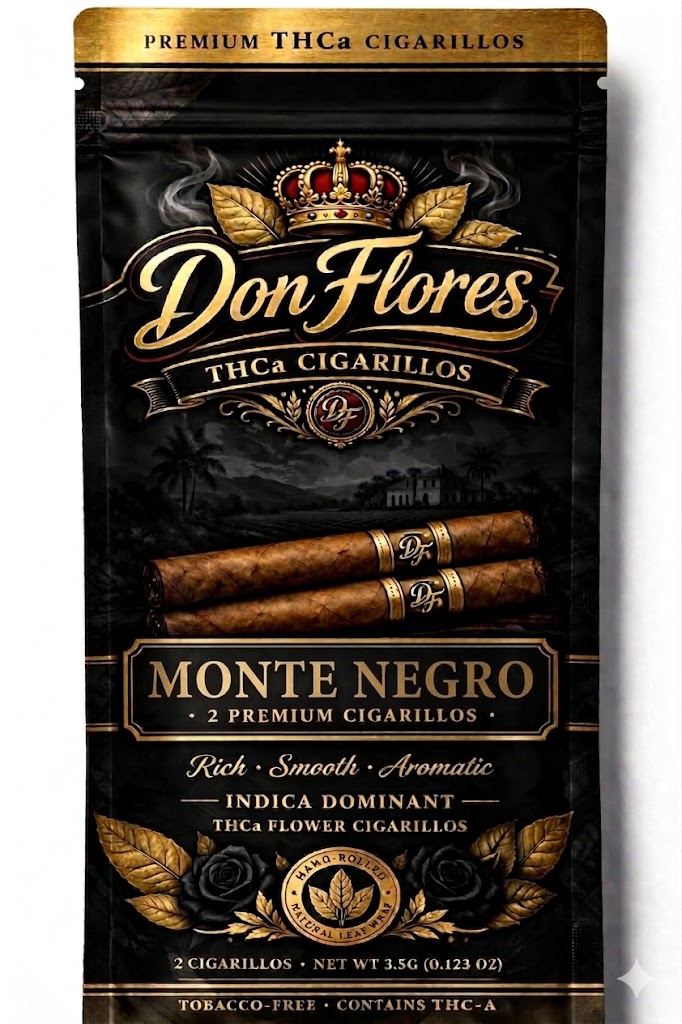 Don Flores Premium THCa Cigarillos - Monte Negro (2pk)